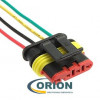 DJ7041-1.5-21 влагозащищенный с проводами 18AWG 200мм 4 pin розетка