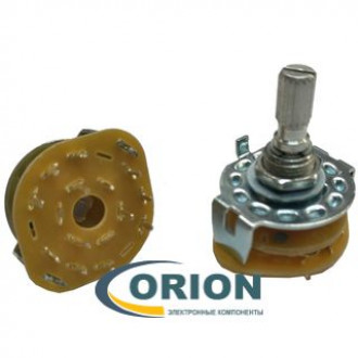 Переключатель галетный 3P3T на плату RS003-3-3-P-20-KQ (SR25P-1-3-3)