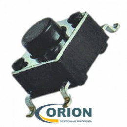 Кнопка KAN0641-0431B 4 вывода SMD (6х6х4.3)