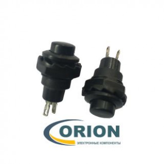 Кнопка MJ-R13-502 = RWD-202 OFF-(ON) 250V 1A черная