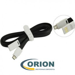 Шнур USB A штекер - USB micro-B(5P) штекер 1.2м (v2.0) Smartbuy iK-12m black