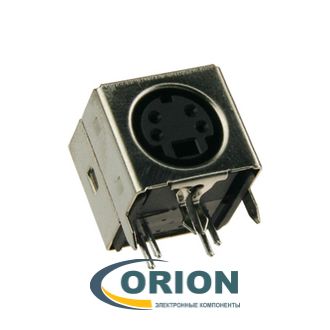 Гнездо mini DIN 4pin на плату MDN-4FR
