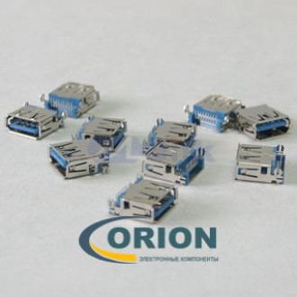 USBA 3.0 Розетка на плату 9pin SMT