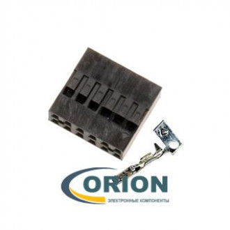 BLD-12 Гнездо на кабель 2x6 с контактами, шаг 2.54мм (DS1071 - 2x6)