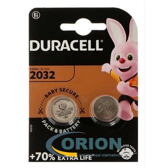 Батарейка CR2032 3V Duracell 20х3.2мм