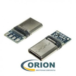 USBA 3.1 С Штекер на кабель USB3.1 TYPE-C 24PM-035