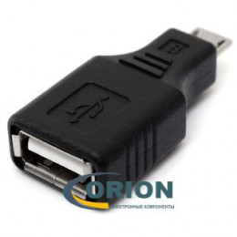 Переходник USB micro-B(5P) штекер - USB A гнездо OTG адаптер