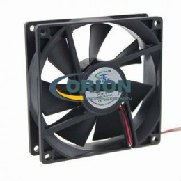 Вентилятор  92х92х25mm DC 24V 0.14А (скольжения) Gdt9225 с гибким отводом 280мм, коннектор 2 pin