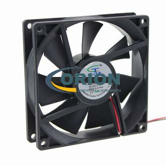 Вентилятор  92х92х25mm DC 24V 0.14А (скольжения) Gdt9225 с гибким отводом 280мм, коннектор 2 pin