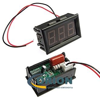 Цифровой вольтметр переменного тока 30...500в зеленый [YB27A] 50Hz