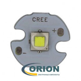 Светодиод на плате 16мм Cree Xlamp XM-L T6 10W белый холодный (1052Lm)