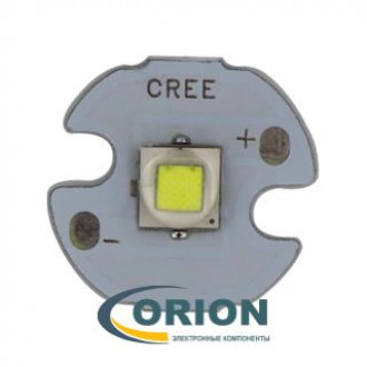Светодиод на плате 16мм Cree Xlamp XM-L T6 10W белый холодный (1052Lm)