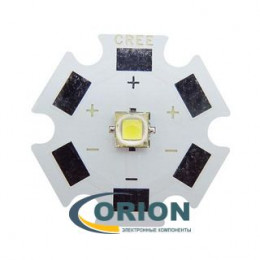 Светодиод на плате 20мм Cree Xlamp XP-G2 5W белый холодный (472Lm)