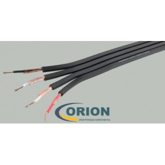 Провод межблочный LCL-9 1 экран OD2.6x10.4мм черный (ШГЭС-4) PREMIER