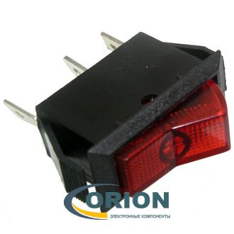Переключатель, выключатель ASW-09-102 ON-ON 12V 20A (красный)