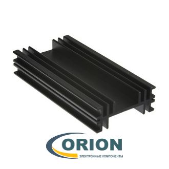 Радиатор 100x50x19мм ребристый алюминиевый HS303-100