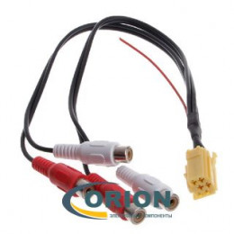 Переходник автомобильный mini ISO Datsun/LADA Kalina 2/Priora/Granta (лин.выход 4 RCA + упр.усилител