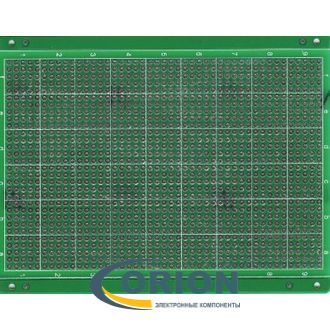 Макетная плата односторонняя 120х82мм шаг 2.54мм (bot)