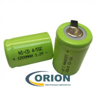 Аккумулятор 4/5SC ME-1200SC/HP 1.2V 1200mAh NiCd 23x34мм пластинчатые выводы