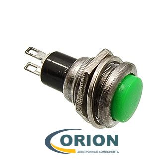 Кнопка DS-216 OFF-(ON) 250V 1A зеленая