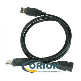 Шнур USB A штекер x 2 - USB A гнездо  1.8м (v2.0) GEMBIRD CCP-USB22-AMAF-6