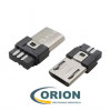 USB micro Штекер на кабель 5pin без корпуса (тип 3)